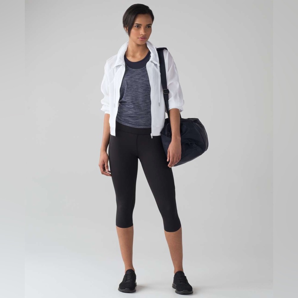 Lululemon Athletica Pace Perfect Crop Leggings Women’s size 4 in Black